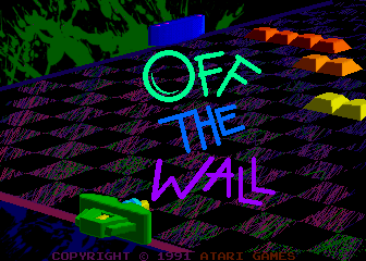 Off the Wall (2+3-player upright) Title Screen